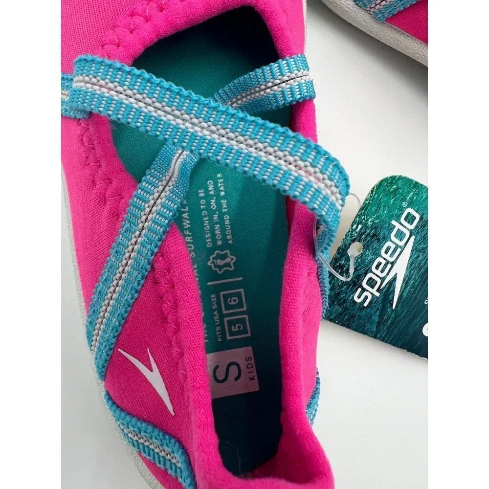 Brand New Speedo Swim Shoes Toddler‎ Girl Size 5 Color Pink